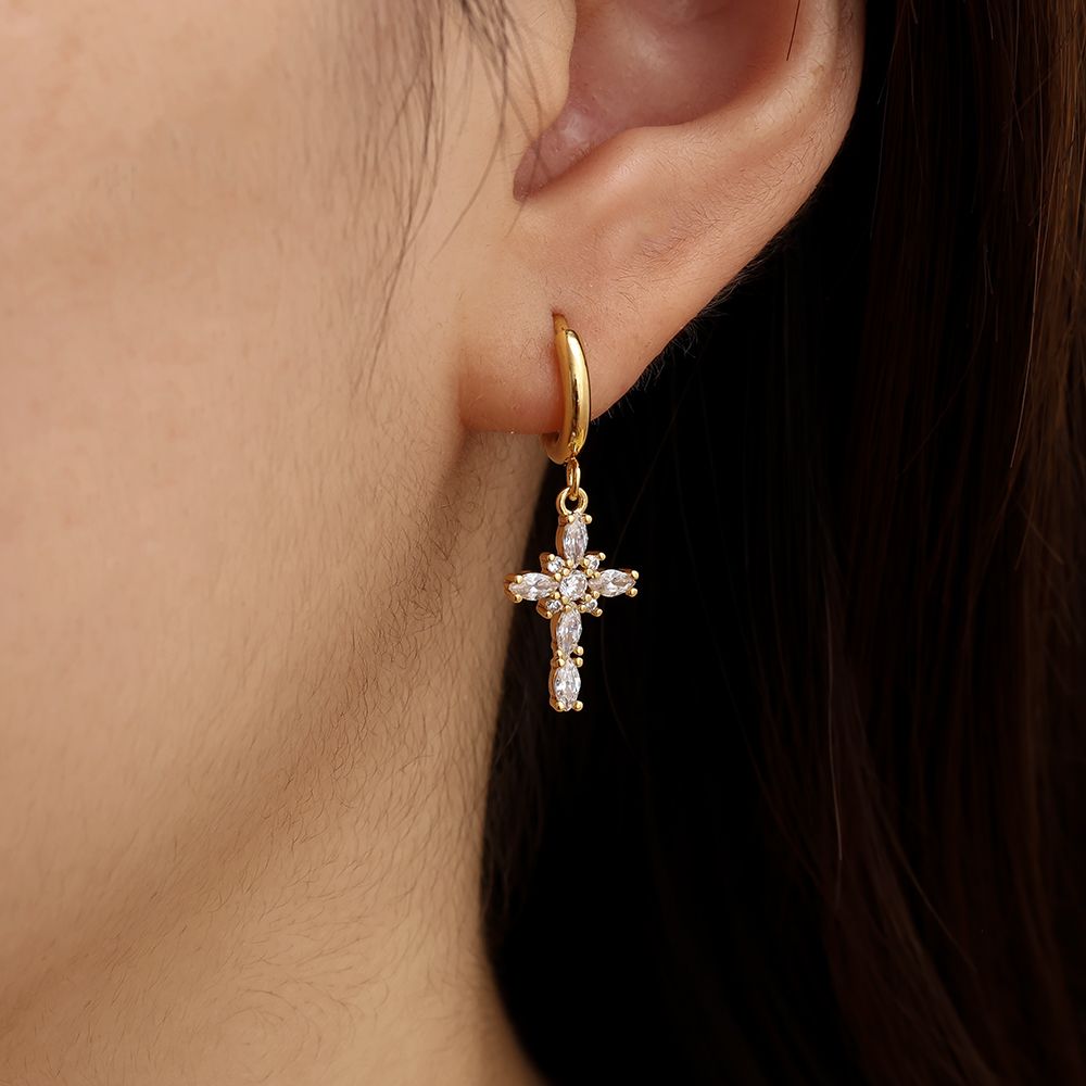 Ohrringe 'Cross'
