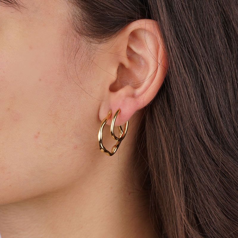 Ohrringe 'EggShapeHoop'