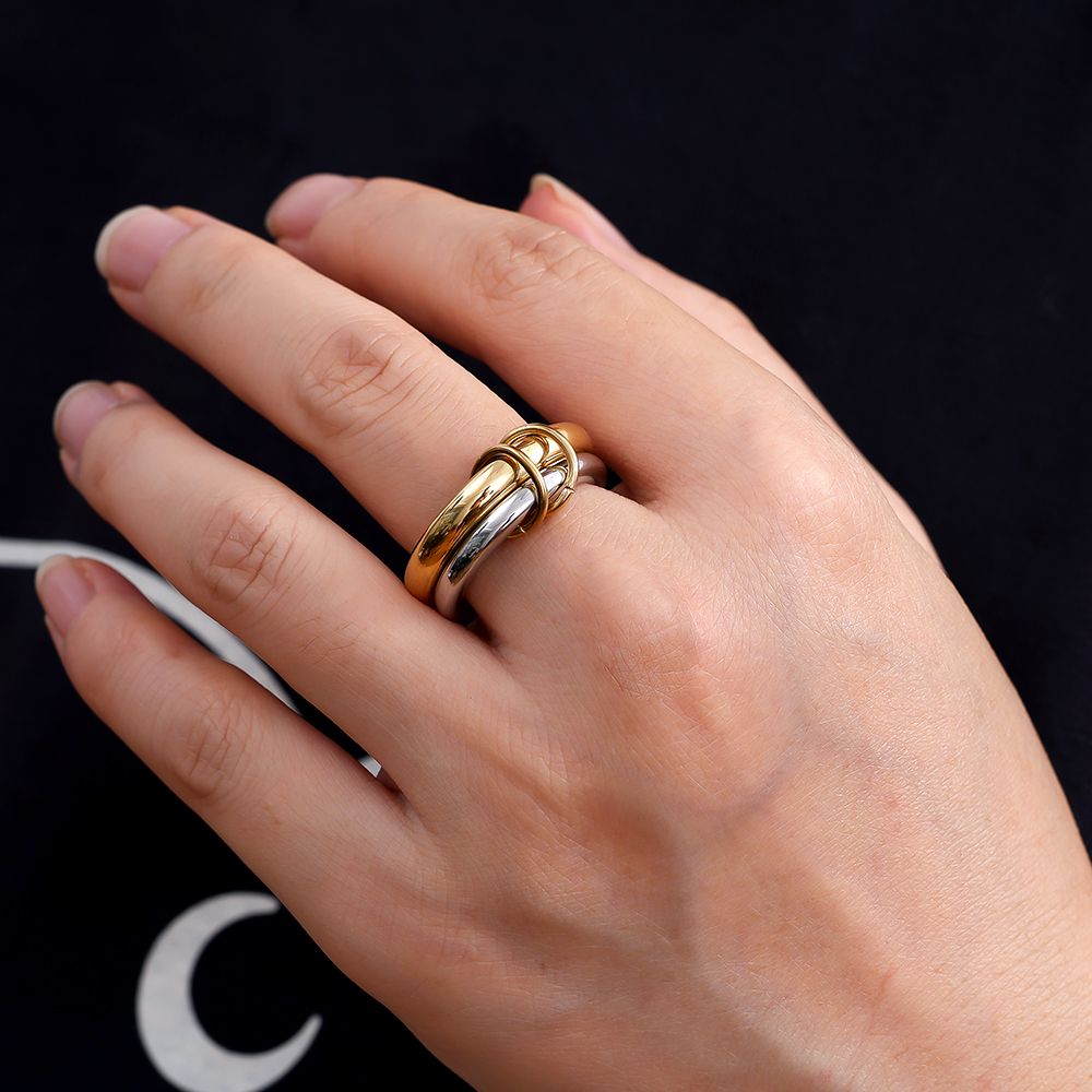 Ring 'GoldSilberMix'