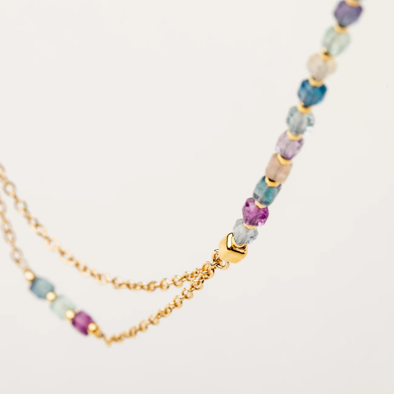 Kette 'FluoriteGlowDouble'