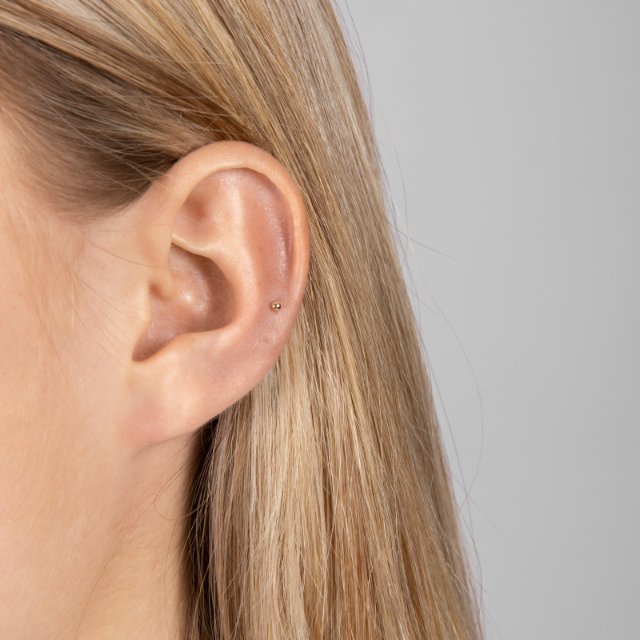 Piercing Echt Gold 'Solid'