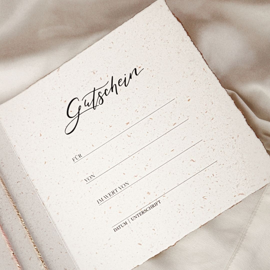 Geschenk Gutschein