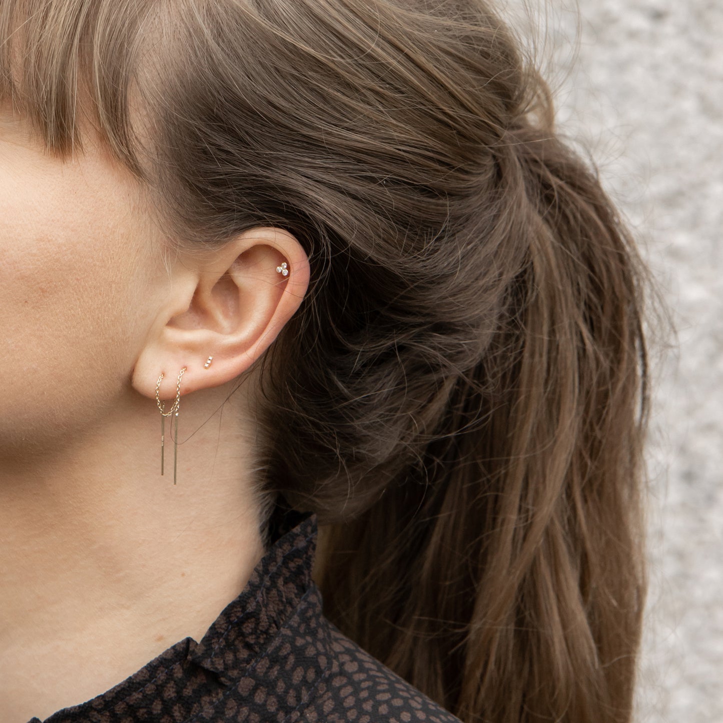 Piercing Echt Gold 'RoDia'