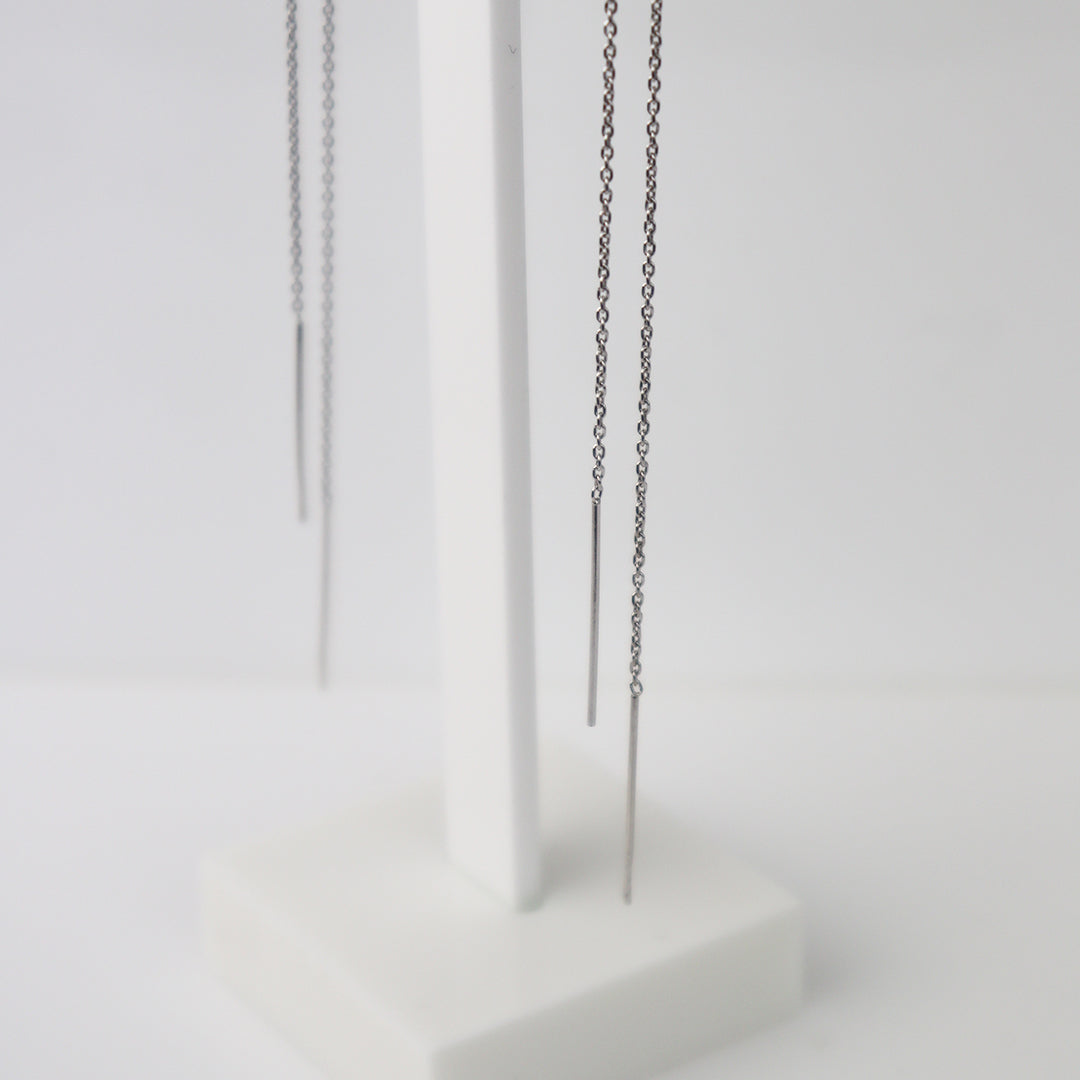 Ohrringe 'Schlicht-Silber'